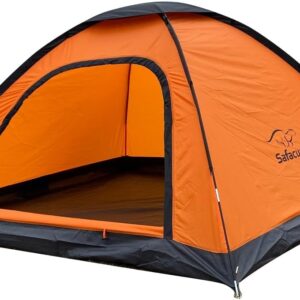SAFACUS 4 Man Camping Tent - 3 to 4 Person Dome Tent Lightweight, Waterproof Family tent, Compact, Quick Setup. Outdoors, Backpacking
