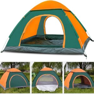 Trafagala Automatic Pop Up Tent for 3-4 Person,Upgraded Camping Tent Waterproof & UV Protection Instant Portable Dome Tents with Carrying Bag for Family Camping Hiking