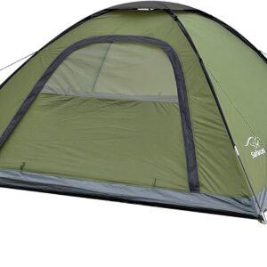 SAFACUS Camping Tent for 4 People, Lightweight, Sturdy, Waterproof 4 Man Dome Tent - Ventilation System, Mosquito Protection