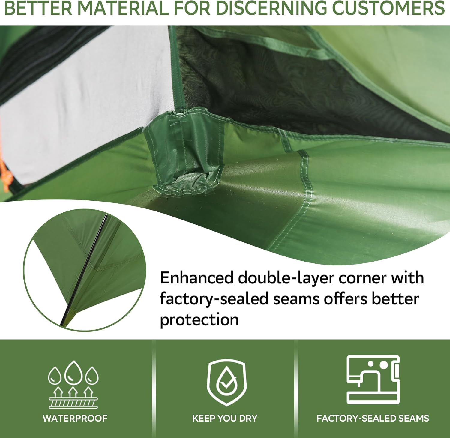 Clostnature Crux Lightweight Camping Tent - 1/2/3/4 Man Tent, Waterproof & Windproof 3 Season Tent, Double Layer, Compact Easy Setup Design for Hiking, Backpacking, Festivals, Family Camping, Outdoor - Image 3