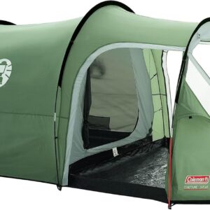 Coleman Tent Coastline 3 Plus, compact 3 man tent, 3 person tunnel tent, lightweight camping tent with awning and windows, Waterproof thanks to 3,000mm water column