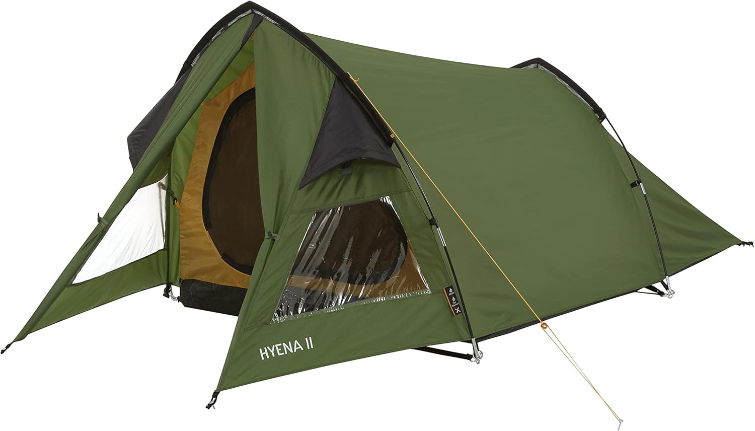 OEX Hyena II Tent for 2 People for Harsh Weather Conditions, 2 Man, Compact, Lightweight, Tunnel, Easy to Pitch, Backpacking, Festivals, Weekend Trips, Wild Camping, Hiking, 5000mm HH, Green