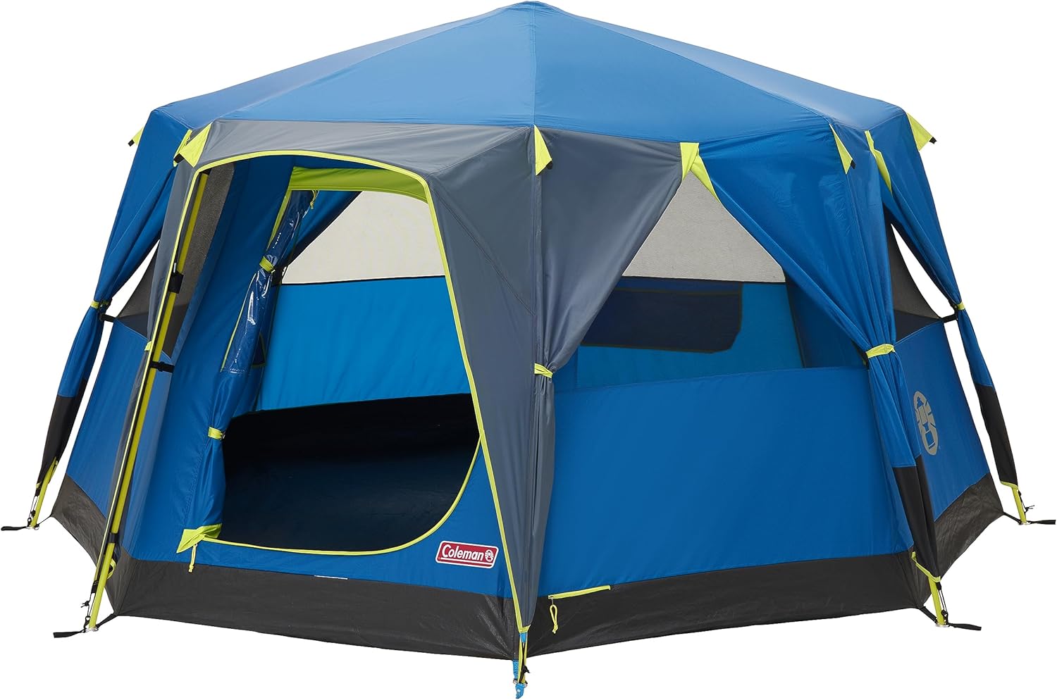 Coleman Tent Octago, 3 Man Tent Ideal for Camping in the Garden, Dome Tent, Waterproof 3 Person Camping Tent with Sewn-in Groundsheet - Image 2