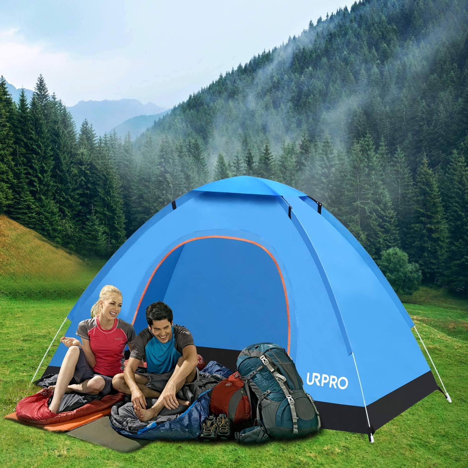 URPRO instant automatic pop up tent, 2 Person Lightweight Tent,Waterproof Windproof, UV Protection, Perfect for Beach, Outdoor, traveling,hiking,camping, hunting, fishing - Image 5