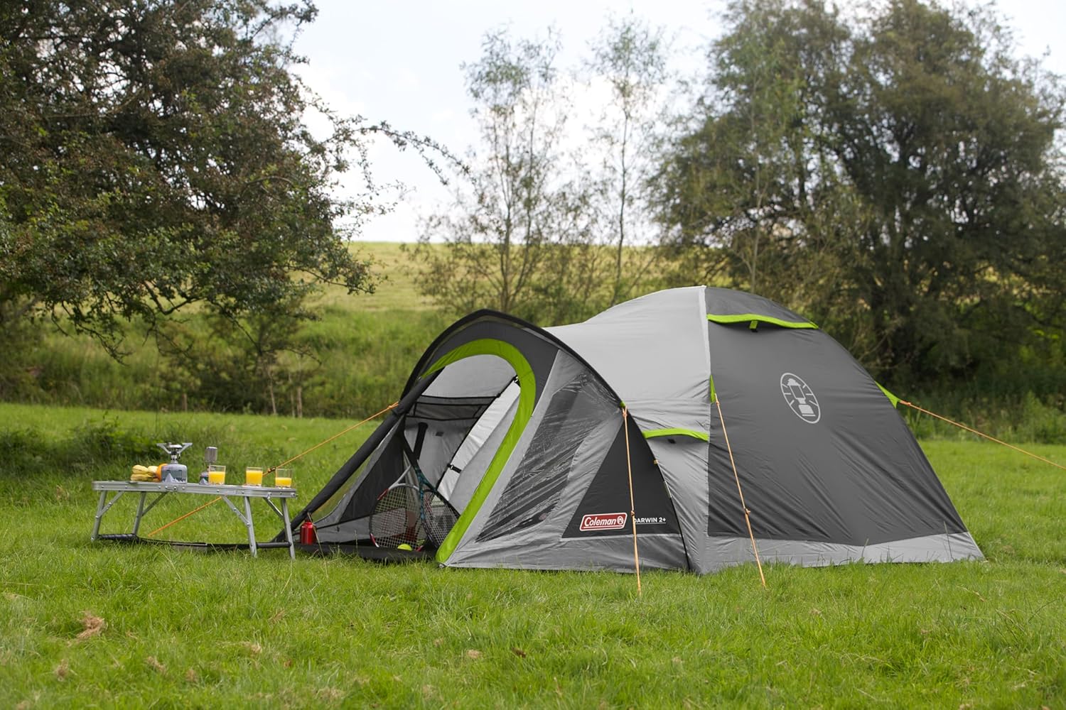 Coleman Tent Darwin 2-4 Person | Compact Lightweight Dome Tent | Models with Darkened Bedroom | Camping, Festival and Hiking Tent | 4500mm Waterproof | with Sewn-in Groundsheet - Image 7